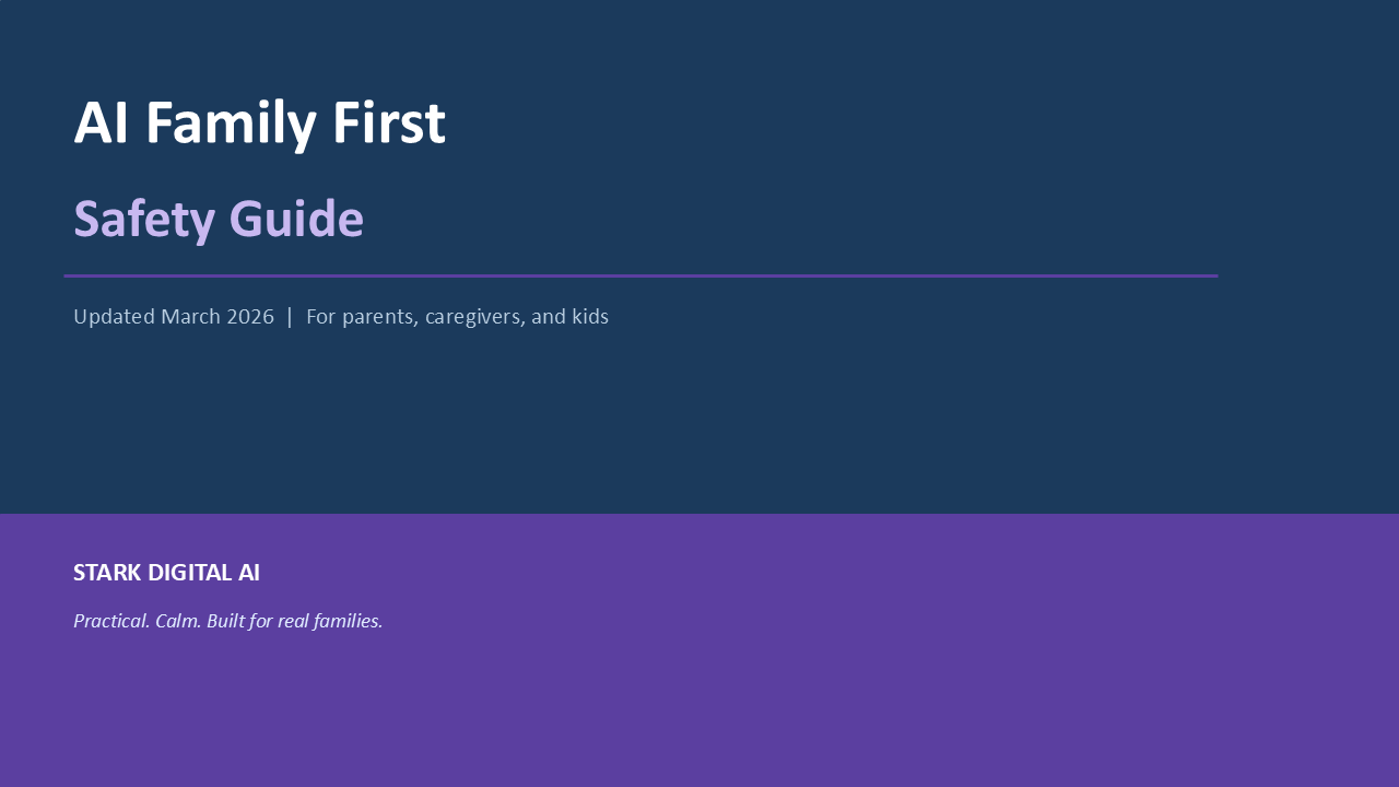 AI Family Safety Guide — Slide 1